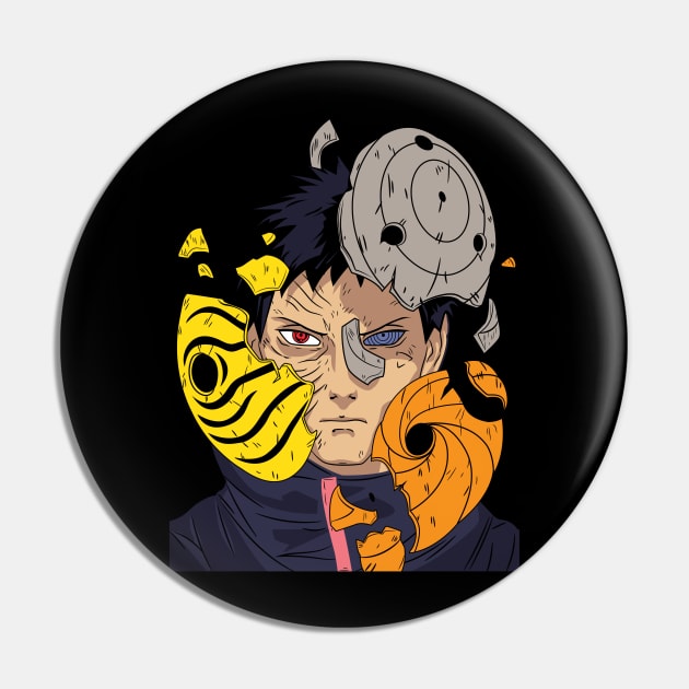 Obito Mask Anime Fanart Pin by Planet of Tees