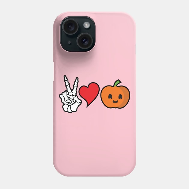 Peace Love Pumpkin Phone Case by stuffbyjlim