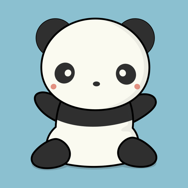 Lovely Cute Kawaii Panda Wants To Hug by wordsberry