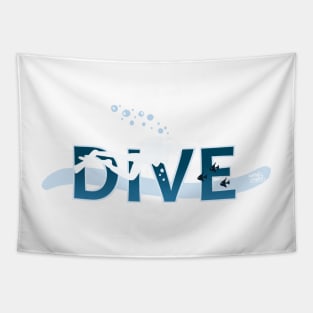 Dive time Tapestry