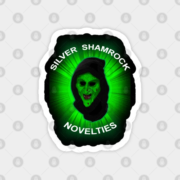 Silver Shamrock Witch Magnet by SquareDog