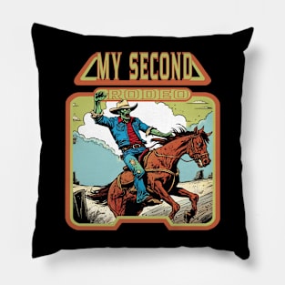 Rodeo zombie cowboy Pillow