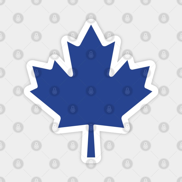 Maple Leaf - Toronto Flag Blue Magnet by WiccanNerd