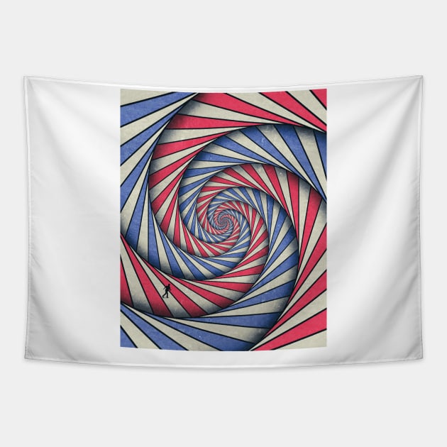 Circus Spiral Tapestry by circlestances