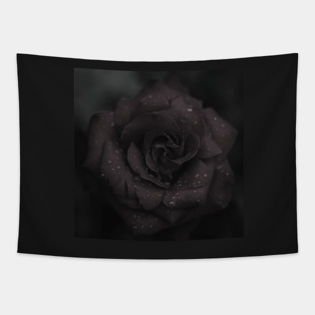 Black Rose Tapestry by Nature-Arts