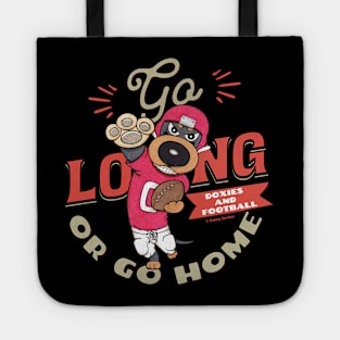 Cute Funny Cartoon Doxie Dachshund Football Player Tote