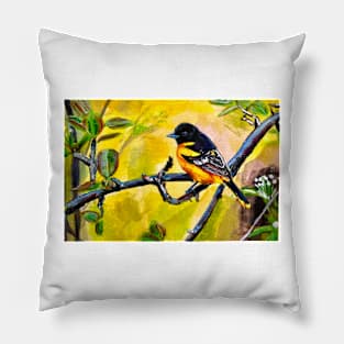 Yellow Bird Pillow