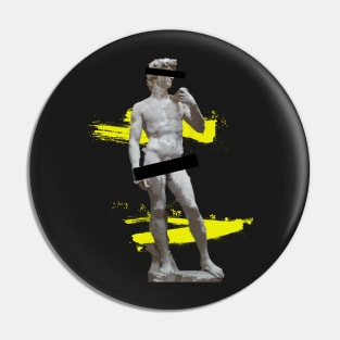 Popart censorship degenerate art - Michelangelo's David painting Pin