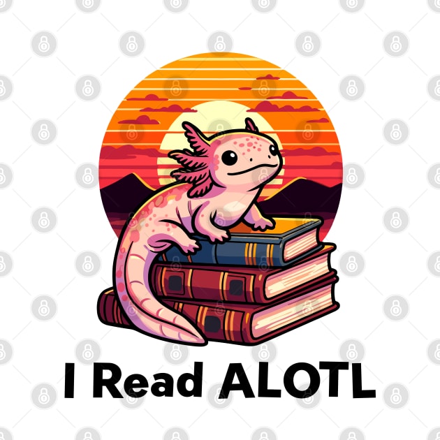 Kawaii Axolotl Book Lover Gifts by dinokate