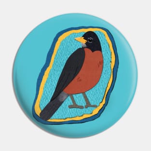 Paper craft robin Pin