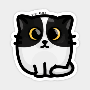 Chonky Boi - Kitty (Black and White) Magnet