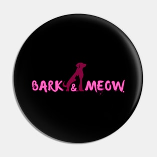 Bark & meow Pin