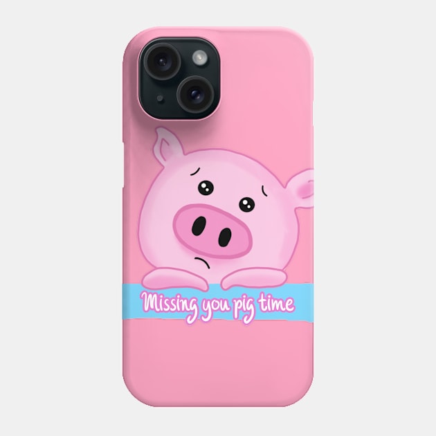 Missing you pig time Phone Case by HR-the-Chemist