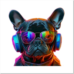 Dog Wearing Headphones, Dog Wearing Sunglasses, Puppy Wearing Headphones  Poster for Sale by CoolHippoQuotes