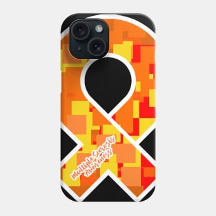 Multiple Sclerosis Awareness Ribbon Phone Case