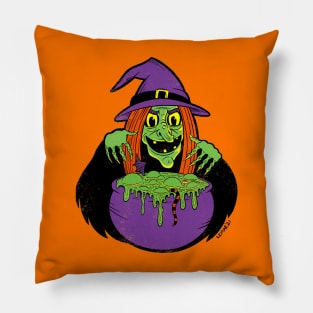 Vintage Witch Pillow