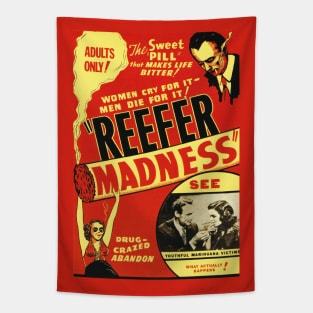 Classic Anti-Drug Movie Poster - Reefer Madness Tapestry