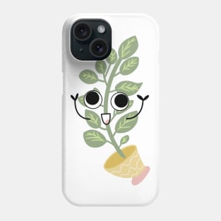 Plant on a Pot with Googly Eyes Phone Case