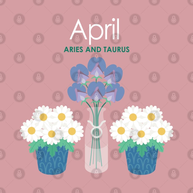 April Birth Flowers by LjM