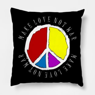 Make love not war Pillow