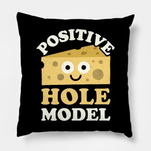 Positive Hole Model - Swiss Cheese Lover Pillow