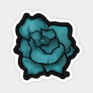 Blue Pearl Rose Magnet