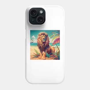 Beach Lion Phone Case