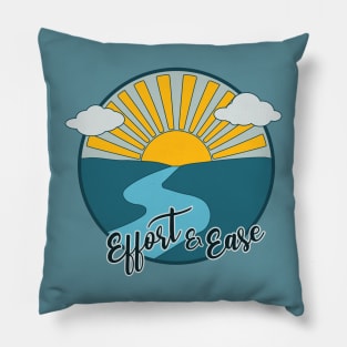 Effort and Ease Yoga Saying Pillow