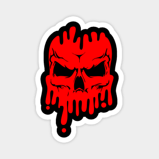 Bloody Skull Design Magnet