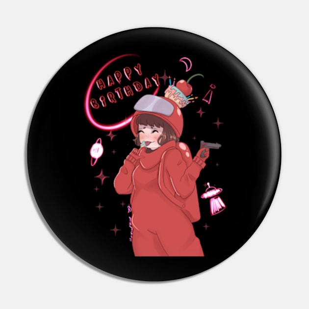 Among Us birthday Pin by Huneynutart