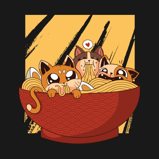 Ramen Cats by LR_Collections