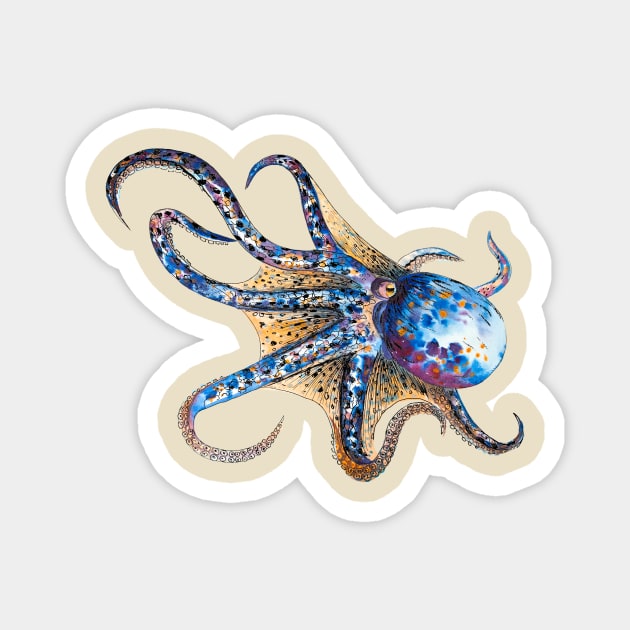 octopus Magnet by VicaVeresk