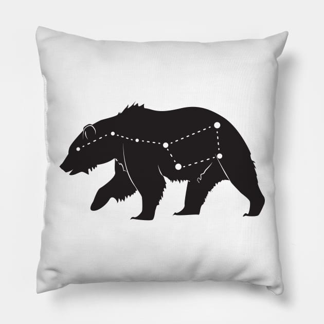 Ursa Major Bear Pillow by CloudWalkerDesigns