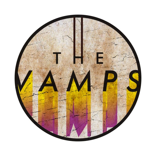 The Vamps - VINTAGE YELLOW CIRCLE by GLOBALARTWORD