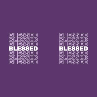 Blessed Stacked Text T-Shirt