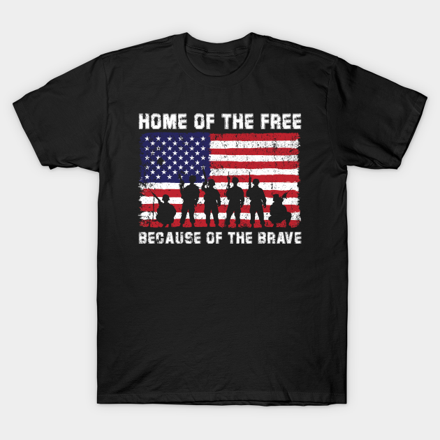 home of the free because of the brave banner
