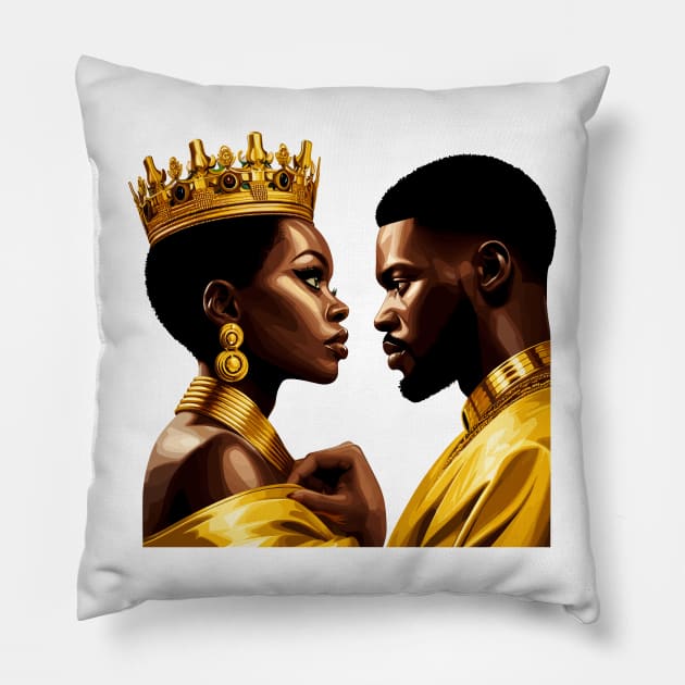 Afrocentric King And Queen Pillow by Graceful Designs