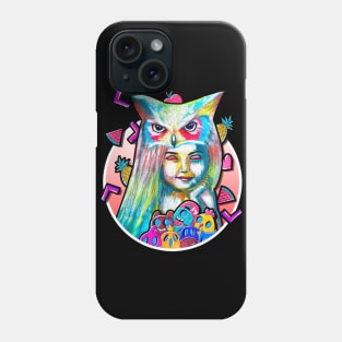 owl head sarah painting Phone Case