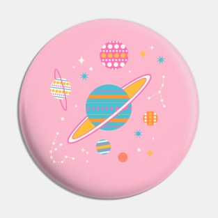 Geometric Space - Pink Pin