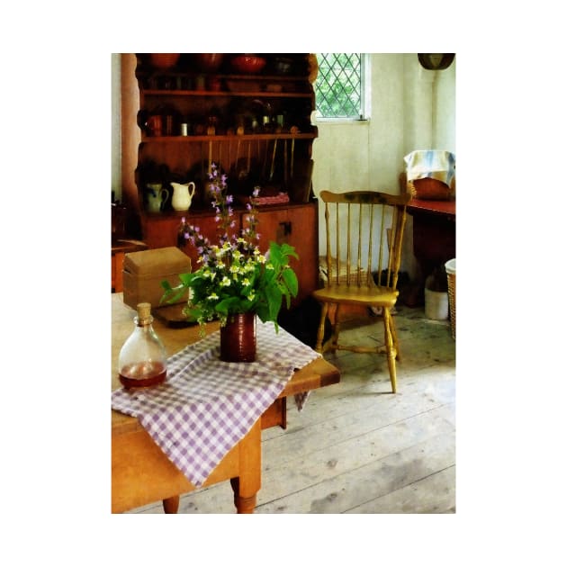 Kitchens - Wildflowers on Kitchen Table by SusanSavad