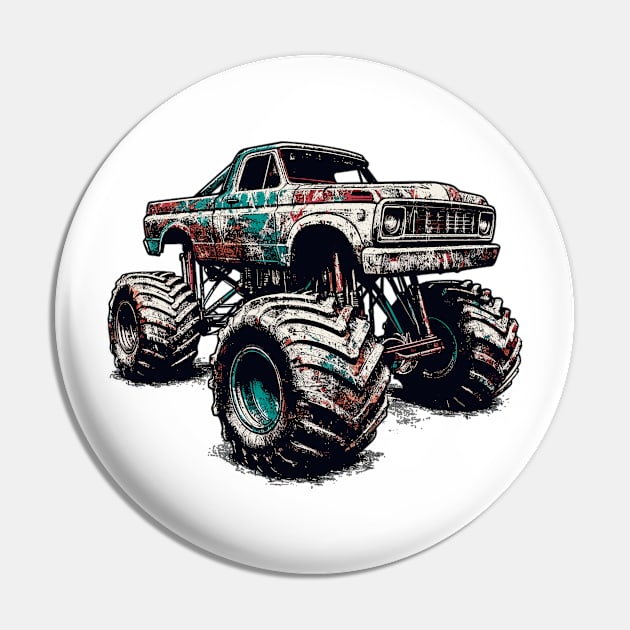 Monster Truck Pin by Vehicles-Art