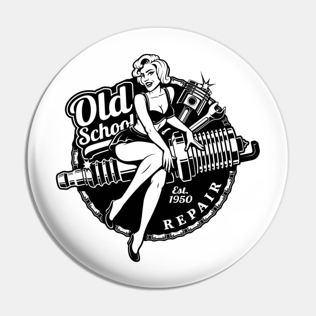 Old School Repair Pin by D3monic