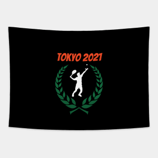 Tennis Tokyo 2021 Olympics Tapestry