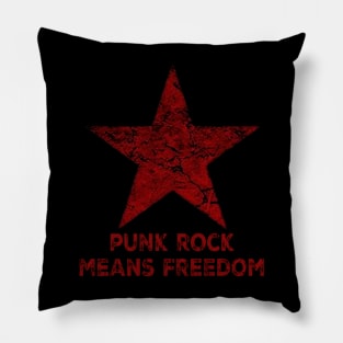 punk rock means freedom Pillow