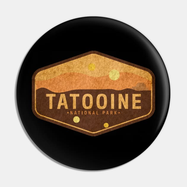 Tatooine National Park - RETRO Pin by bengkelmarimin