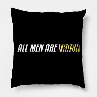 All Men Are Trash Cute Gift For Men Graphic - funny gift idea for boyfriend, funny gift idea for girlfriend, gift idea for summer, Gift Idea For Lovers Pillow