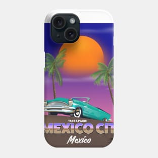 Mexico City Vintage travel poster Phone Case