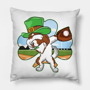 Dabbing Leprechaun Irish Setter Baseball St Patricks Pillow