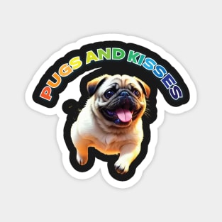 Just Pugs and Kisses 2 Magnet