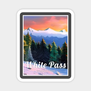 White pass ski - Washington usa Magnet